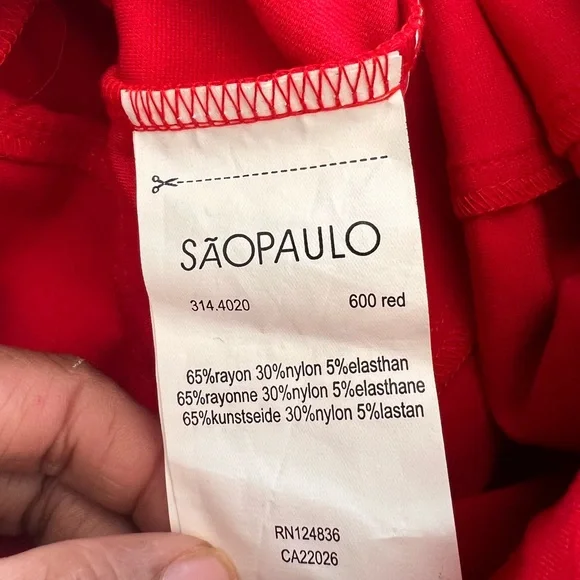 SAOPAULO Dress, size 12- Red coulor - Picture 6 of 6